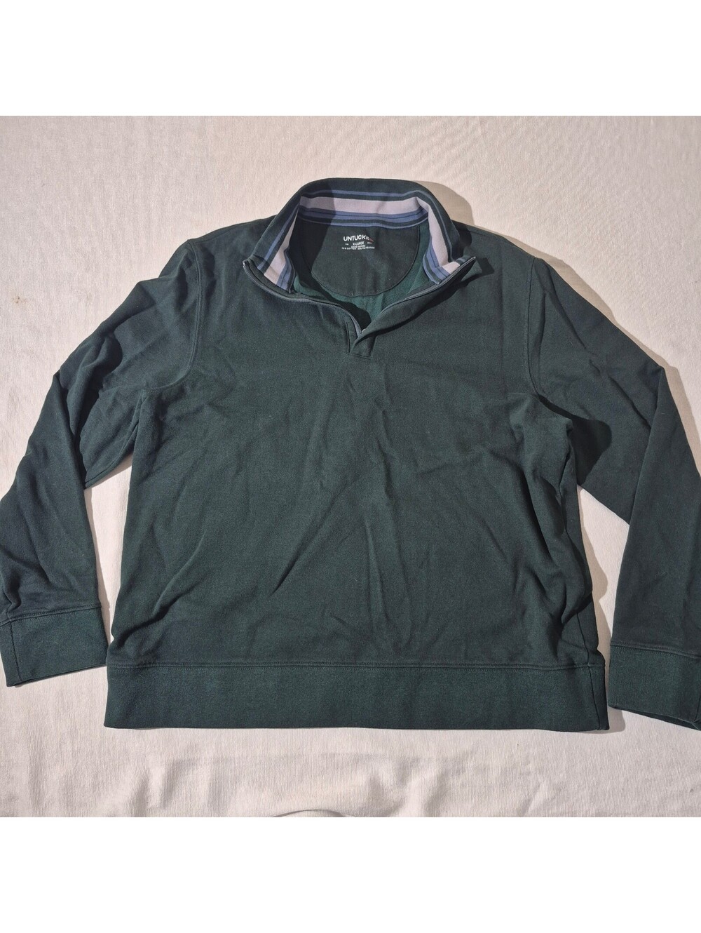 UNTUCKit dark green mens XL XLarge long sleeve pullover sweatshirt golf
